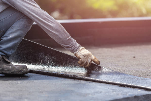 Professional Waterproofing technician working in Marcellus, MI